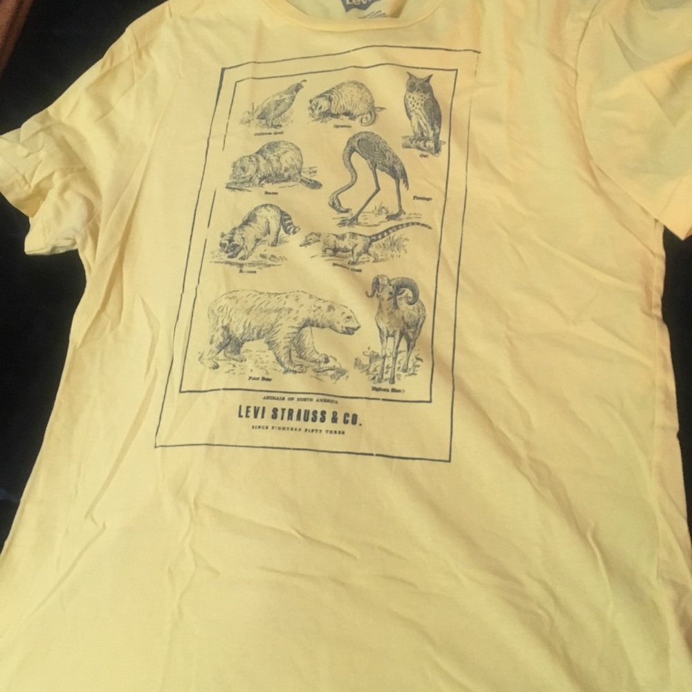 Light yellow animals of North America shirt